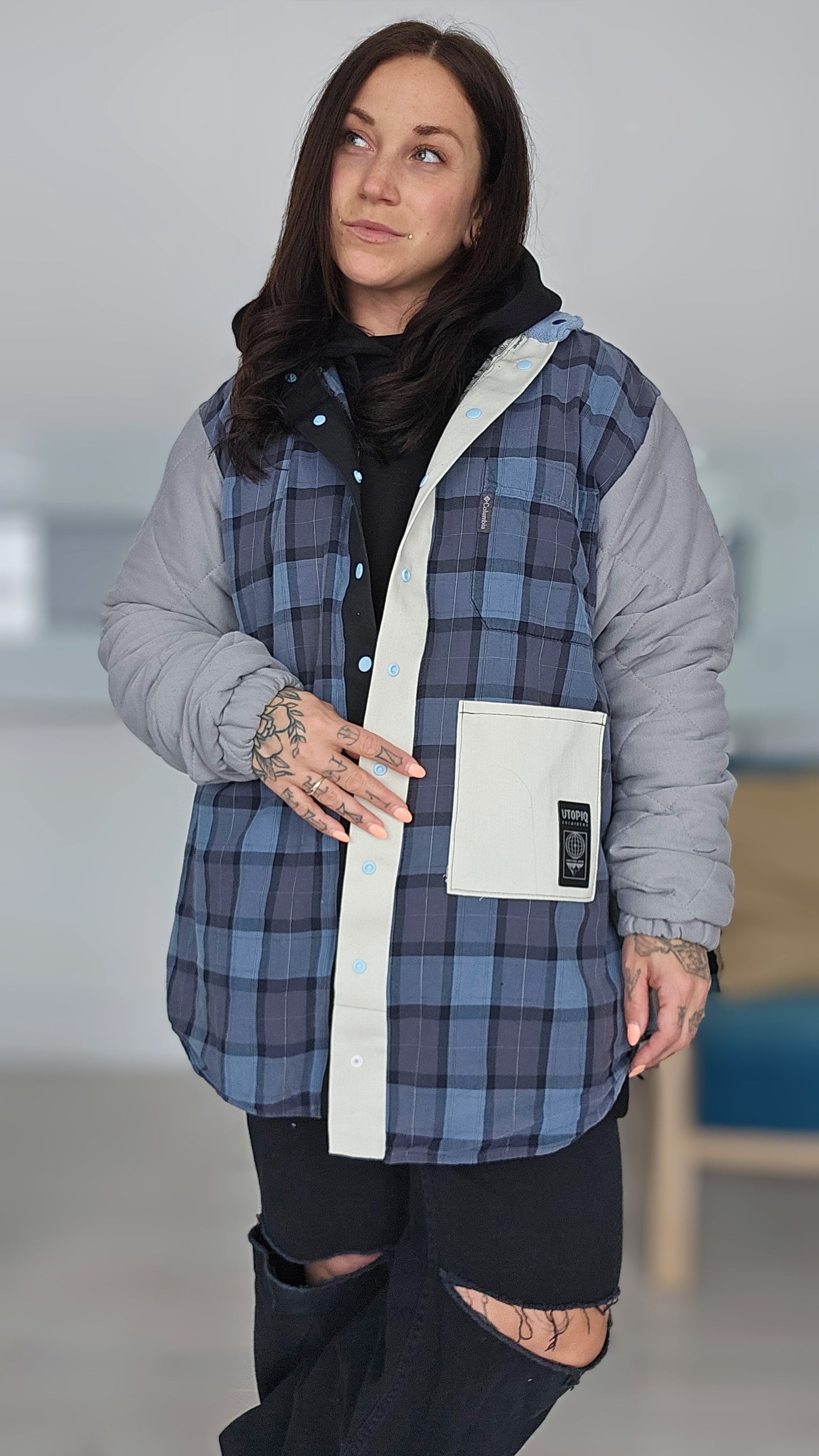 VESTE CHALET BLEU