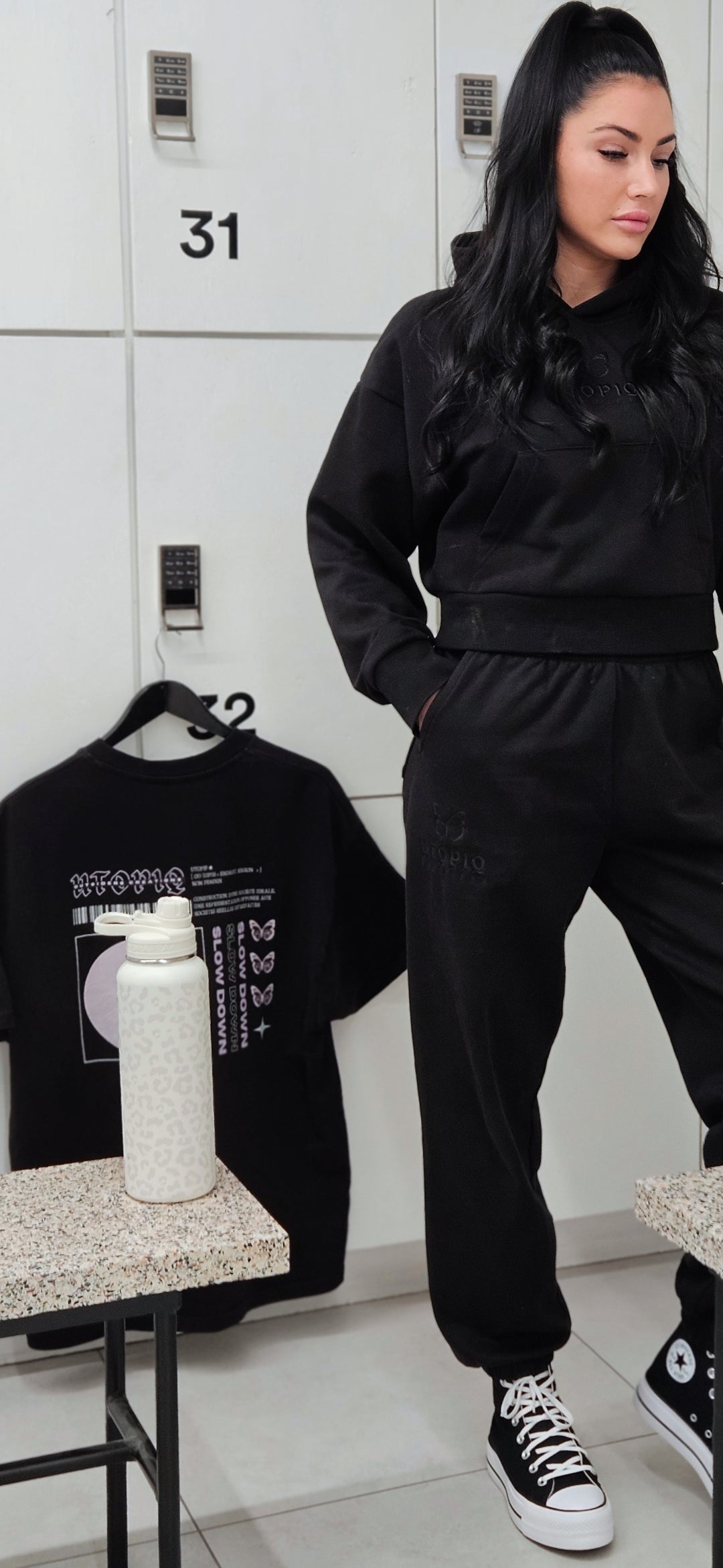 BLOOM ERA cropped hoodie