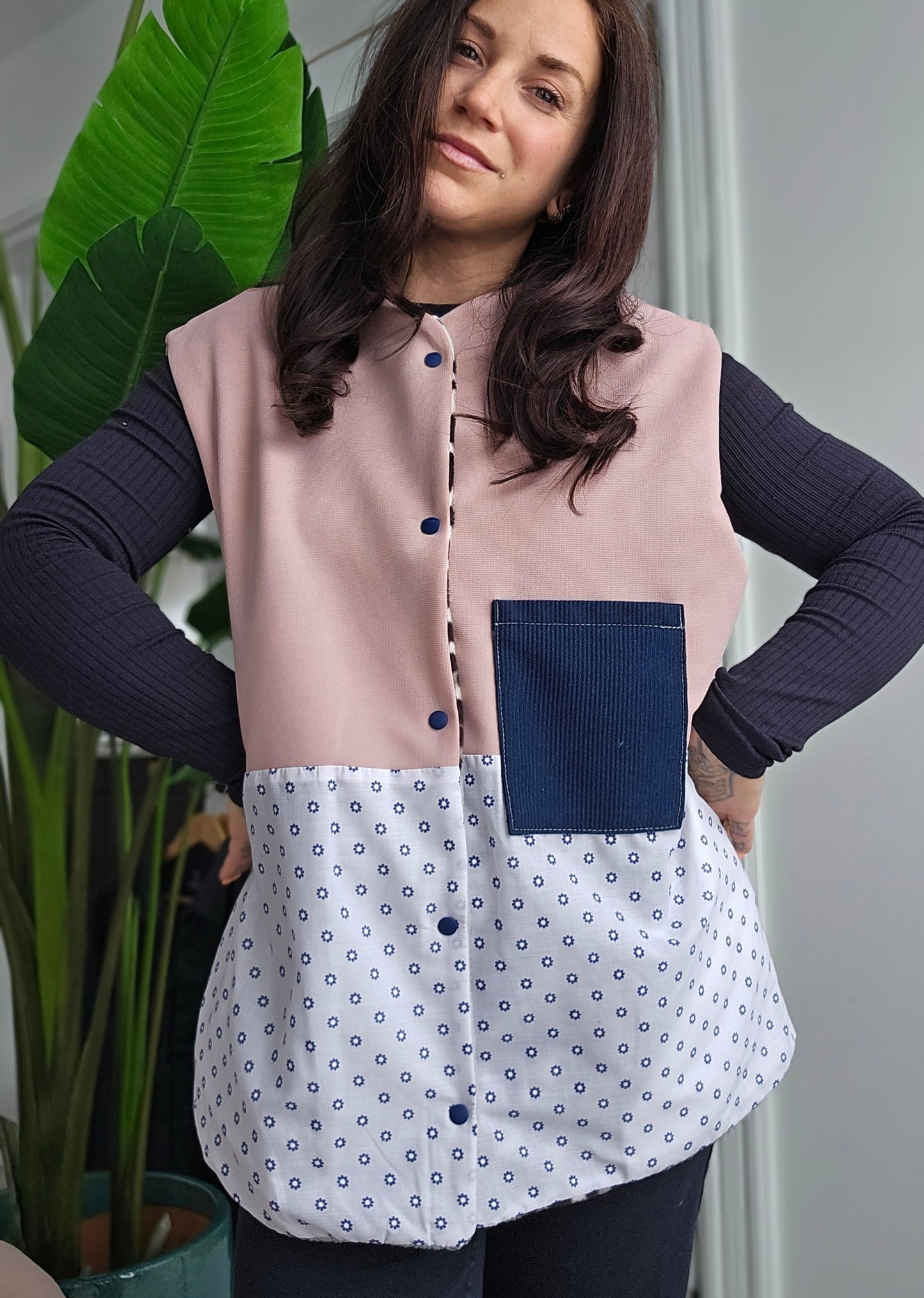 VESTE SANS MANCHE LÉOPARD GLACÉ