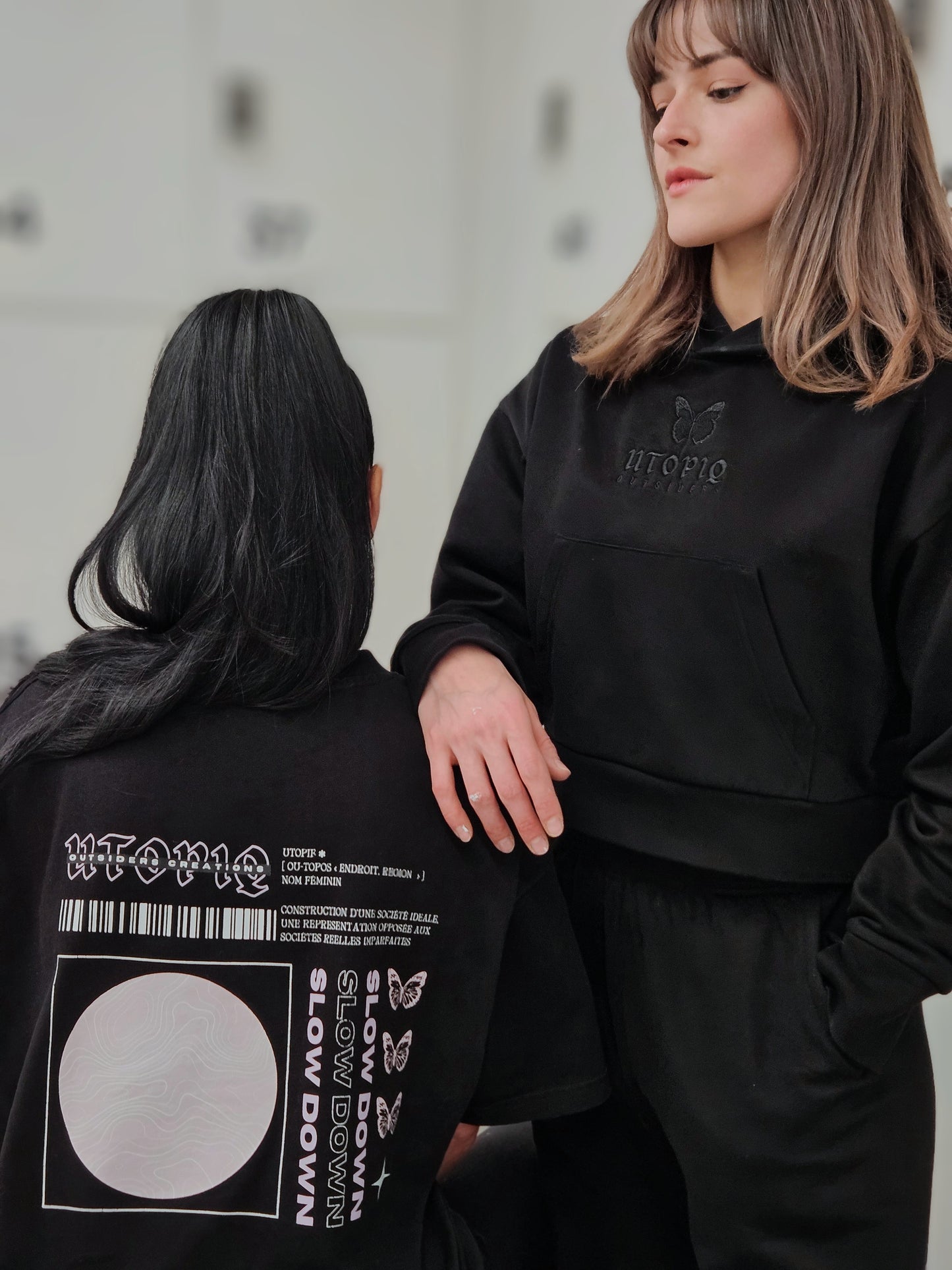 BLOOM ERA cropped hoodie