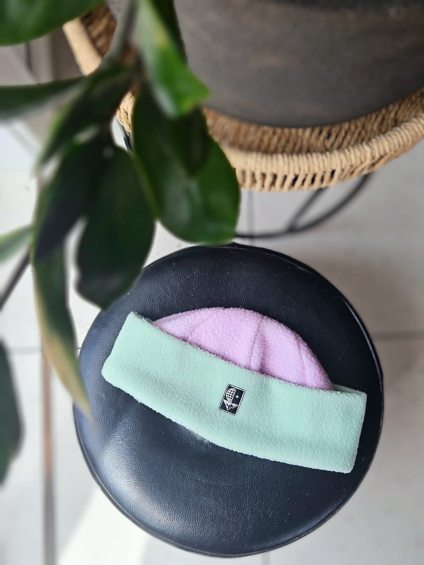Bonnet lila menthe