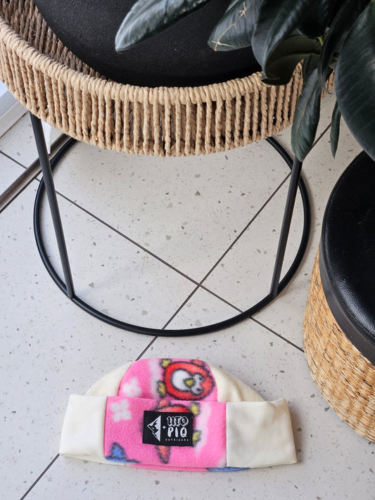 BEANIE FUNKY PINGOUIN BLANC