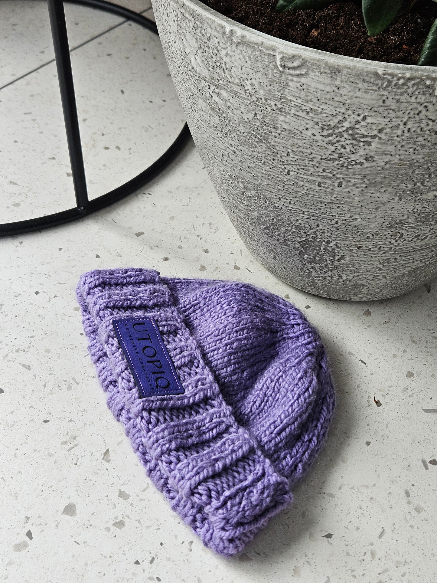 TUQUE TRICOT LAVANDE ♻️