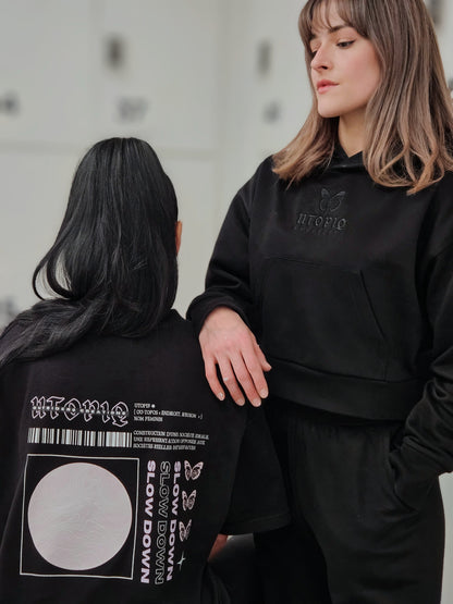 BLOOM ERA cropped hoodie