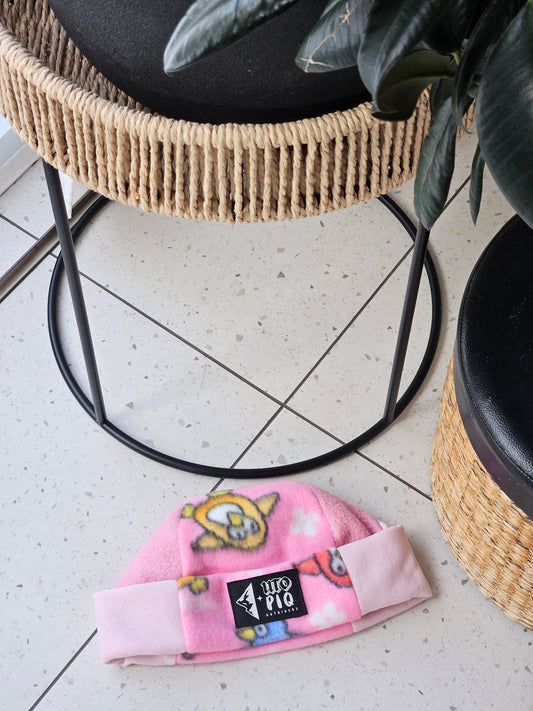 BEANIE FUNKY PINGOUIN ROSE